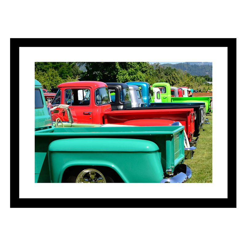 Camions classiques de Ford - photographie avec cadre photo