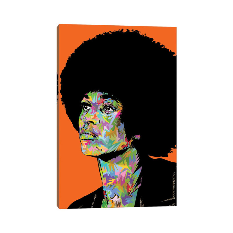 Angela Davis Drome by Technodrome1 - Print on Canvas, 66.04 cm H x 45.72 cm W x 1.91 cm D, Wrapped Canvas