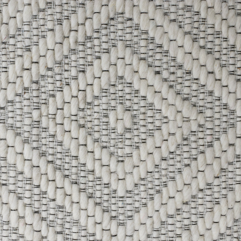 Tapis rectangulaire en laine touffeté à la main Kapree, Rectangle 7 pi 9 po x 9 pi 9 po
