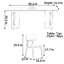 Retro small rectangular dining table and chair-110508663