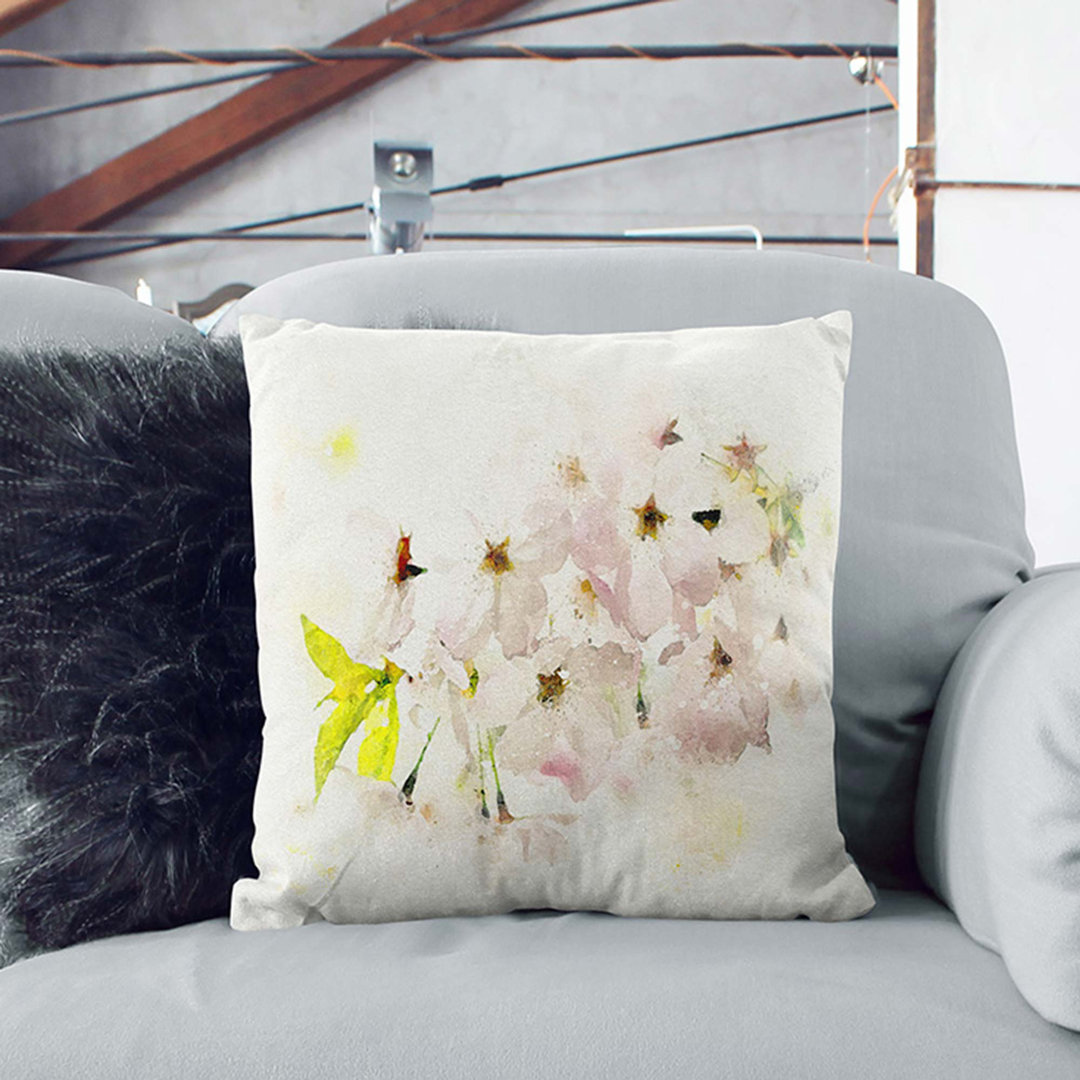 Cherry Blossom Tree Cushion with Filling