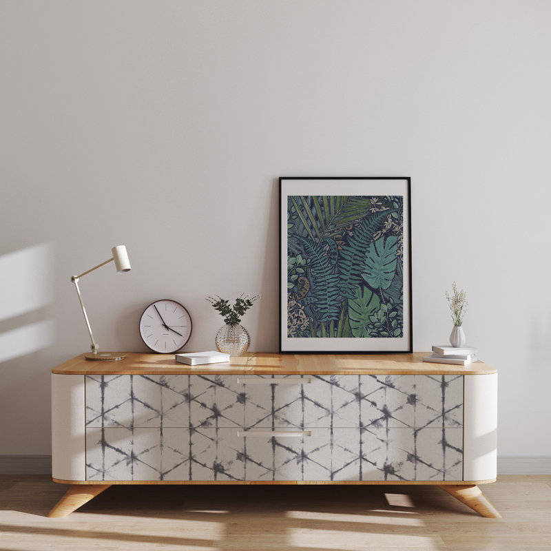 Idabelle Geometric Vinyl Peel & Stick Wallpaper Double Roll
