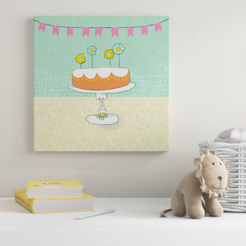 « rétro birthday i », art sur toile, H 14 po x l 14 po x P 2 po