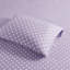 Ensemble de draps 100% coton à pois mauve à pois-29839319-29839325