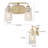 Modern Glam 2-Light Seeded Glass Bathroom Vanity Light Wall Sconce