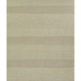 Koukila Linen Striped Area Rug in Beige