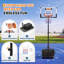 Système portatif de panier de basketball réglable de 3 à 10 pieds de hauteur avec base remplaçable de 44 pouces et roues