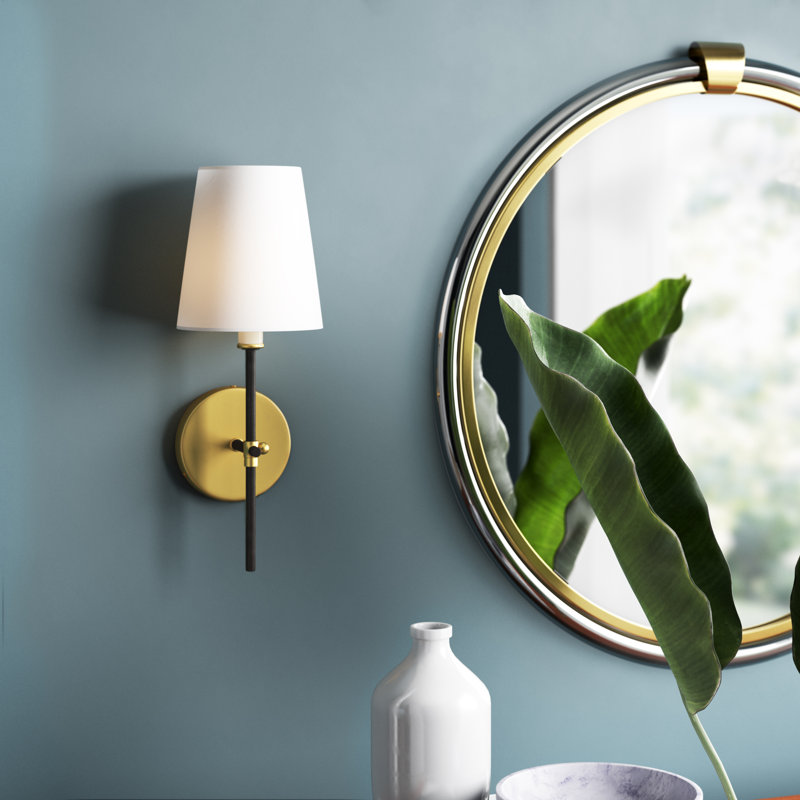 Imogen Bath Sconce, Brass/Black