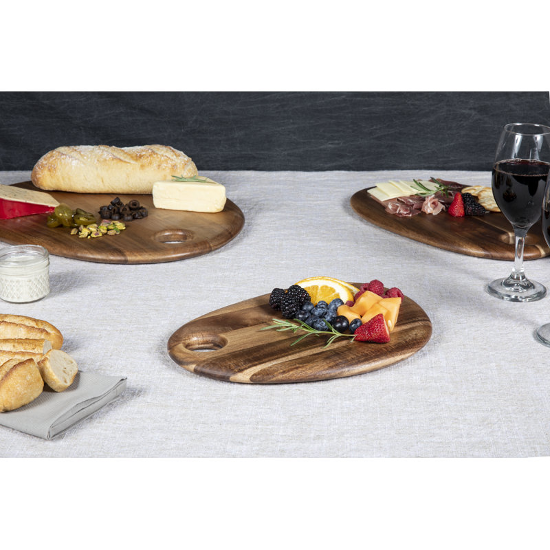 Ensemble de 3 plat de service en acacia Korben