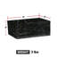 Boîte de rangement en marbre noir zébré, contenant rectangulaire avec couvercle 2 x 5, bibelot de meuble-lavabo en pierre veiné