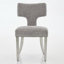 Ensemble de 2 chaises de salle à manger de style Mid-Century moderne avec pieds en acier inoxydable-41004888