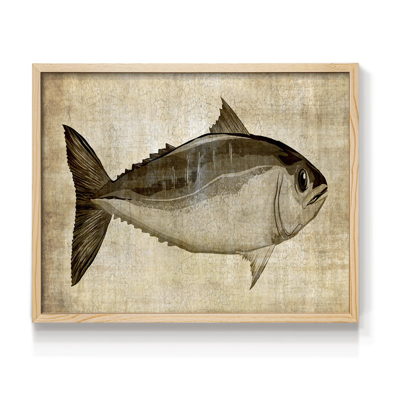 «Big Catch I», reproduction encadrée, H 22 po x l 28 po, Naturel