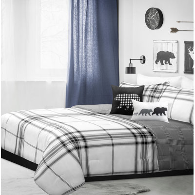 Polyester Ring Stitch Plaid Comforter