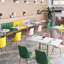 Banc rembourré en similicuir Simple Leisure Cafe-100559474