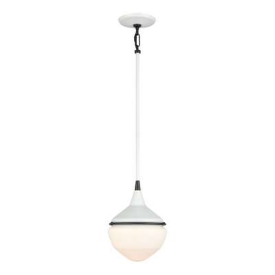 Mini-luminaire suspendu 1 lumière Mid-Century Schoolhouse