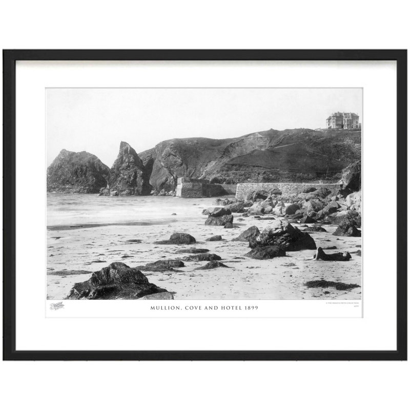 Mullion, Cove And Hotel 1899 - Single Picture Frame Print, 40cm H x 50cm W x 2.3cm D