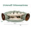 Lit pour chat avec tunnel extensible, recouvert de tissu, rembourré de coton PP, tunnel télescopique facile à nettoyer pour les animaux de compagnie, lit rempli et rembourré, coussin inférieur