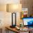 22'' Black Modern Metal Table Lamp with Touch Control and USB A&C