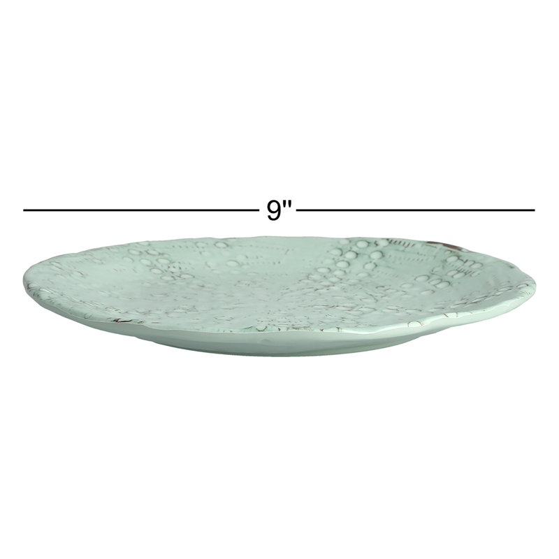 Fortessa Eddie 9" Melamine Salad Plate, Mint Green