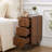 Narrow End Table With 3 Deep Drawers-837725368