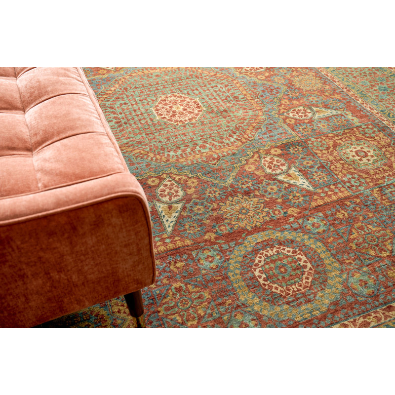 Mamluk Wool Oriental Area Rug, Rectangle 14'6" x 19'