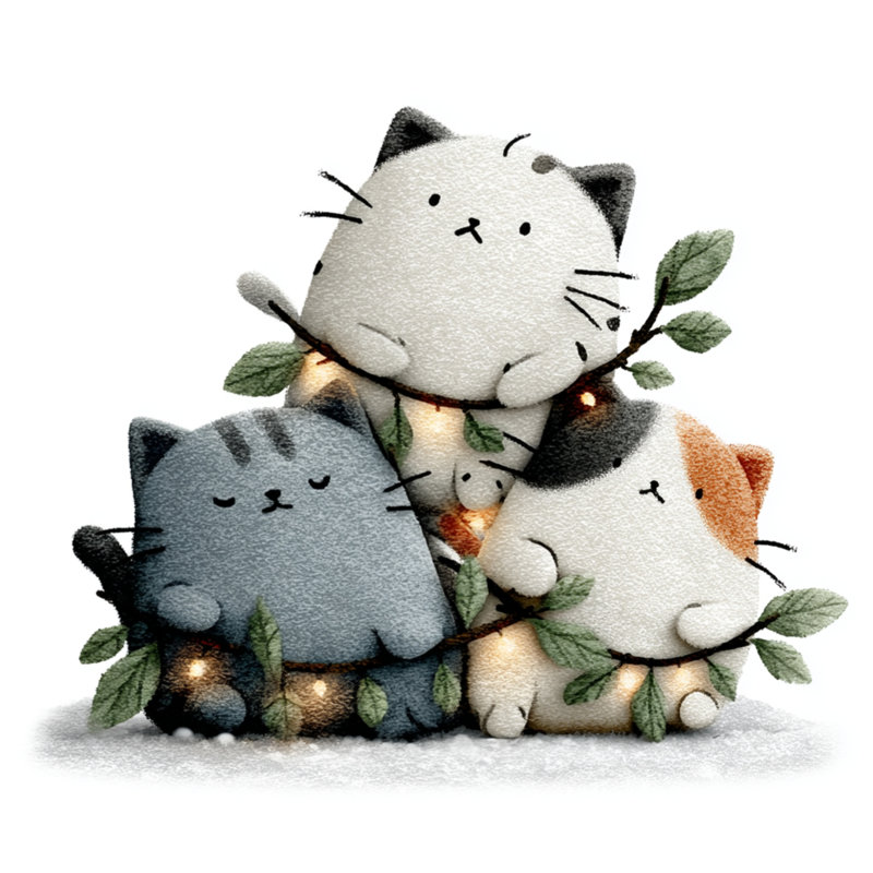 Joli dessin de chats, literie, chats, couvre-lit, animaux, Double