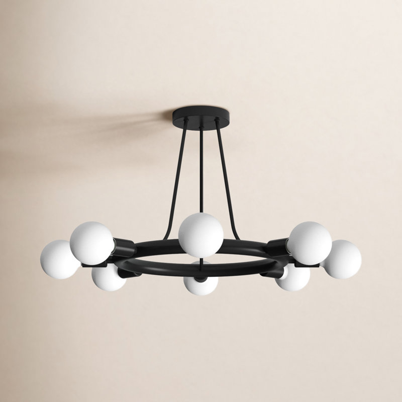 Riane 8 Light Black Ceiling Mount