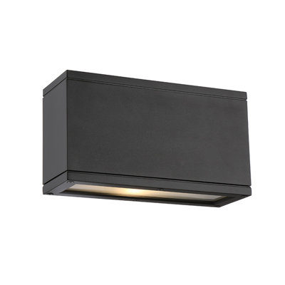 Plafonnier encastré d'extérieur martelé 2 lumières Rubix