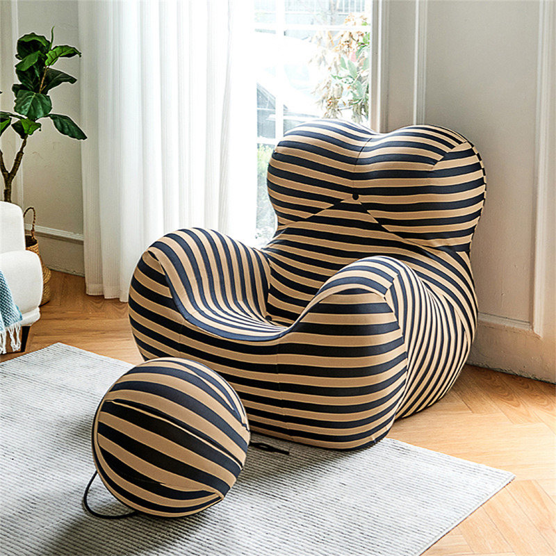 Armchair, Blue Polyester