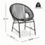 Ensemble de 2 chaises d'extérieur en rotin NUSA