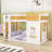 Multifunctional Wooden Bunk Bed with Shelves-438527804