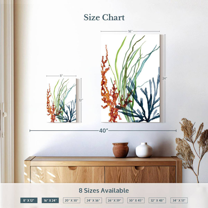 Brampt Ocean Garden I, H 12 po x l 8 po
