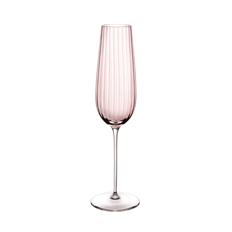 Round Up Handmade Crystal Flute