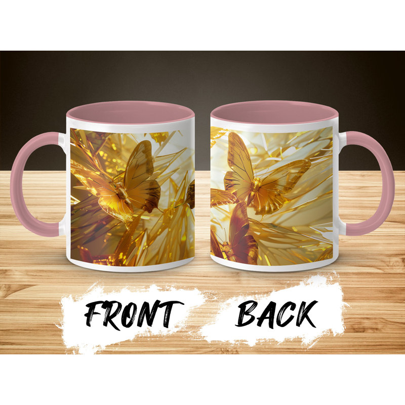 Ceramic Coffee Mug, Pink