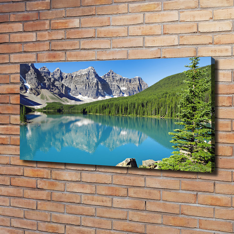 Lake In The Mountains - Wrapped Canvas Print