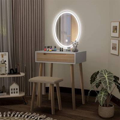 Bergholt Dressing Table with Mirror