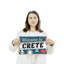 Enseigne en aluminium 10 po x 14 po Welcome To Crete