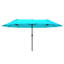 Parasols et accessoires pour l'extérieur en acier bleu avec finition bleue de 15 po-1912836749