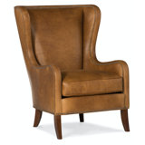 Aurora Leather Wingback Chair
