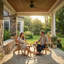 Ensemble de 3 chaises Adirondack d'extérieur Grade A en teck (2 chaises + 1 table d'appoint)