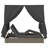 vidaXL Double Sun Lounger Black 80.71 x 50.79 x 78.74 in Poly Rattan