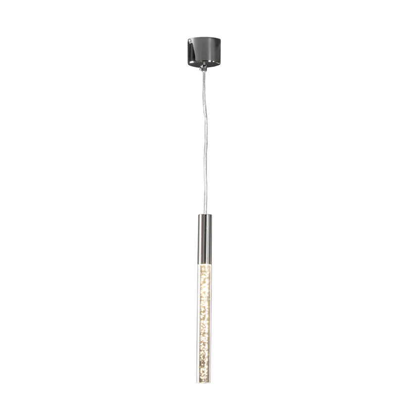 Boling 1 - Light Bright Chrome LED Cylinder Pendant