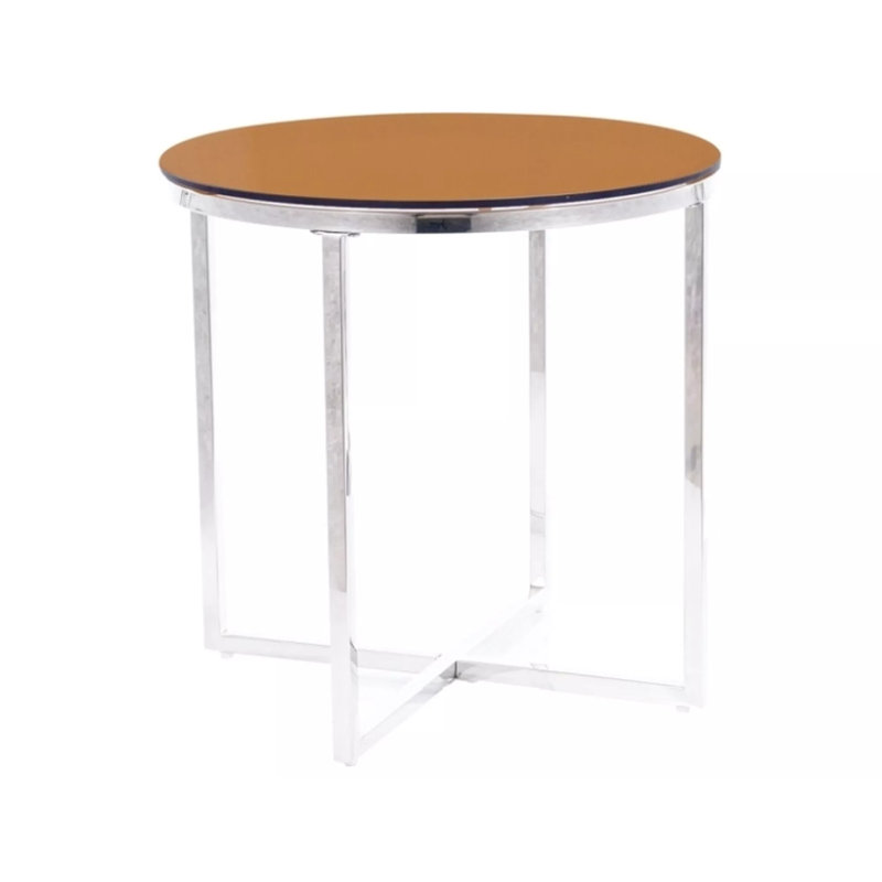 Avelina Cross Legs Coffee Table, 55cm H x 55cm W x 55cm D