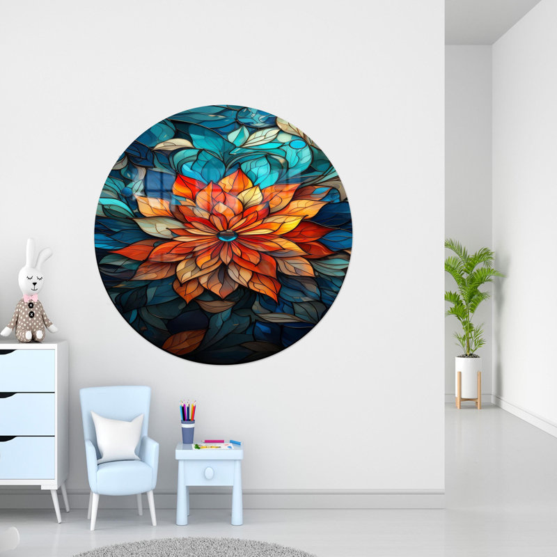 Superbe art mural en vitrail offrant une esthétique moderne et unique, parfaite comme ajout de décor coloré ou cadeau personnalisé réfléchi