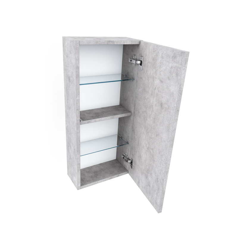 Dorcinvil Wall Bathroom Cabinet, Cement