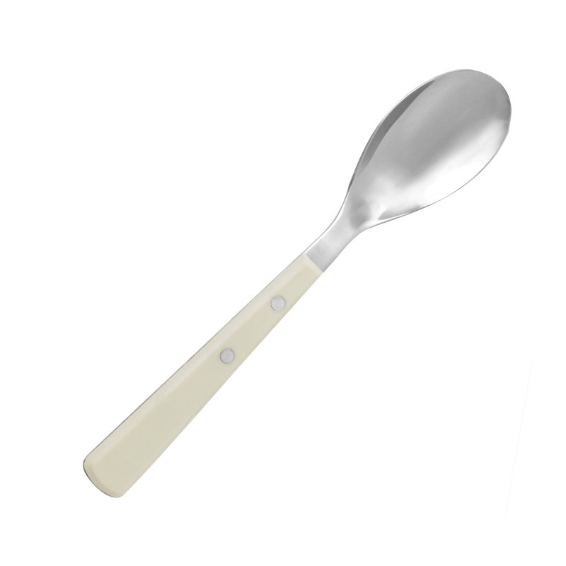 Cream Handle Stainless Steel 16-Piece Flatware Set