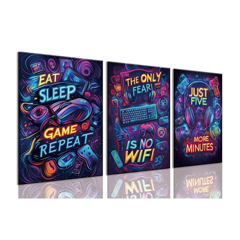 3 Piece Wrapped Canvas Print, 30cm H x 40cm W