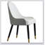 Chaise de salle à manger, pieds en métal, convenant aux restaurants, salons et chambres-31355348