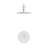 Ivy Single-Handle 1 Spray 8" Wall Mounted Fixed Shower Head in Chrome (Valve Included)