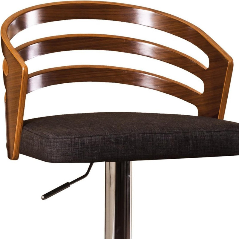 Modern  Adjustable Bar Stool, Black